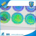 Cheap custom hologram sticker, holographic security label with transparent serial number